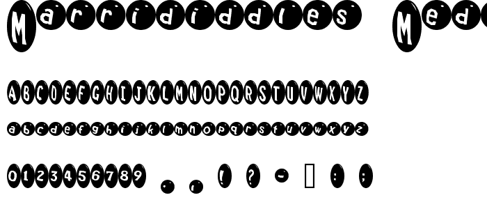 Marrididdles Medium font